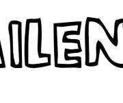 Coloriage Pr&eacute;nom Milena