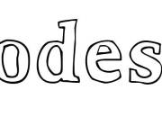 Coloriage Pr&eacute;nom Modestie