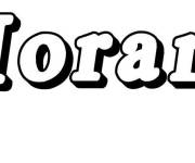 Coloriage Pr&eacute;nom Morane