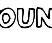Coloriage Pr&eacute;nom Mounia