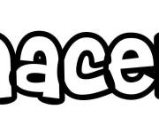 Coloriage Pr&eacute;nom Nacer