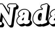 Coloriage Pr&eacute;nom Nada