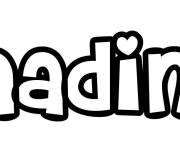 Coloriage Pr&eacute;nom Nadim