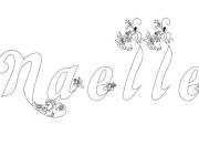 Coloriage Pr&eacute;nom Naelle