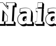 Coloriage et dessins gratuit Pr&eacute;nom Naia à imprimer