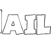 Coloriage Pr&eacute;nom Naila