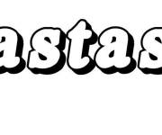 Coloriage Pr&eacute;nom Nastasia