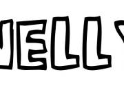 Coloriage Pr&eacute;nom Nelly