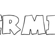 Coloriage Pr&eacute;nom Nermine