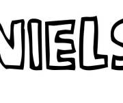 Coloriage Pr&eacute;nom Niels