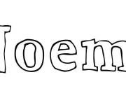 Coloriage Pr&eacute;nom Noemy