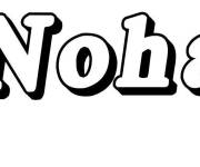 Coloriage Pr&eacute;nom Noha