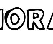 Coloriage Pr&eacute;nom Nora