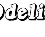 Coloriage Pr&eacute;nom Odelia