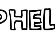 Coloriage Pr&eacute;nom Ophelia