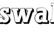 Coloriage Pr&eacute;nom Oswald