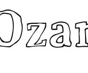 Coloriage Pr&eacute;nom Ozan