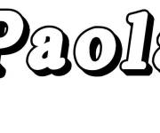 Coloriage Pr&eacute;nom Paola
