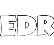 Coloriage Pr&eacute;nom Pedro