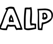 Coloriage Pr&eacute;nom Ralph