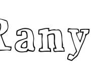 Coloriage Pr&eacute;nom Ranya