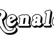 Coloriage Pr&eacute;nom Renald