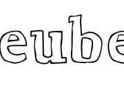 Coloriage Pr&eacute;nom Reuben