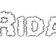 Coloriage Pr&eacute;nom Rida