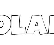 Coloriage Pr&eacute;nom Roland