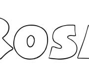 Coloriage Pr&eacute;nom Rosa