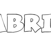 Coloriage Pr&eacute;nom Sabrine