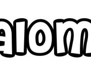 Coloriage Pr&eacute;nom Salome