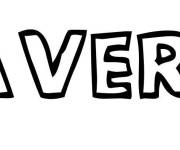 Coloriage Pr&eacute;nom Saveria