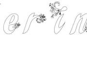Coloriage Pr&eacute;nom Serine