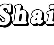 Coloriage Pr&eacute;nom Shai