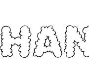 Coloriage Pr&eacute;nom Shana