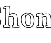 Coloriage Pr&eacute;nom Shona