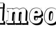 Coloriage Pr&eacute;nom Simeon