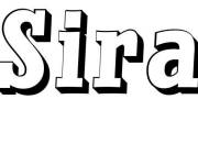 Coloriage Pr&eacute;nom Sira