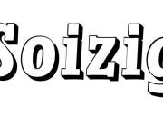Coloriage Pr&eacute;nom Soizig