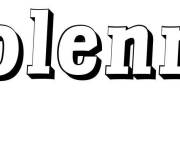 Coloriage Pr&eacute;nom Solenne
