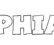 Coloriage Pr&eacute;nom Sophiane