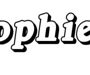 Coloriage Pr&eacute;nom Sophien
