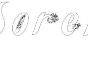 Coloriage Pr&eacute;nom Soren