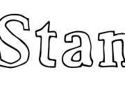 Coloriage Pr&eacute;nom Stan