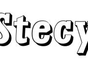 Coloriage Pr&eacute;nom Stecy