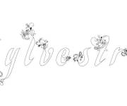 Coloriage Pr&eacute;nom Sylvestre