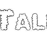 Coloriage Pr&eacute;nom Tali