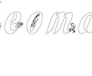 Coloriage Pr&eacute;nom Teoman
