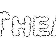 Coloriage Pr&eacute;nom Thea